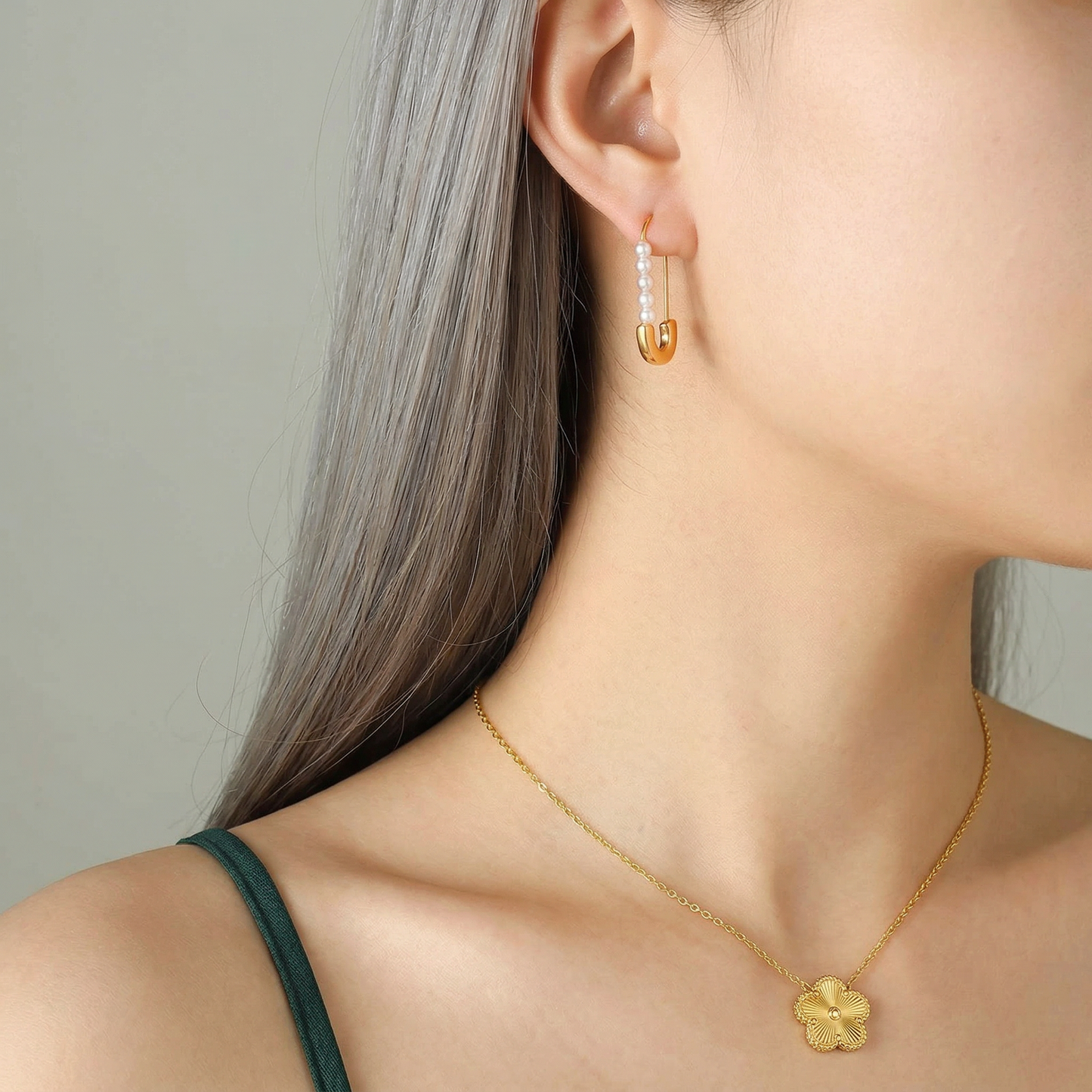 Colier Golden Flower