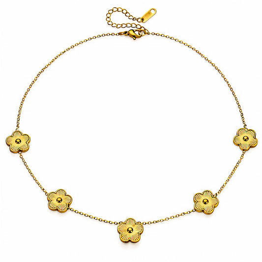 Colier Golden Flower